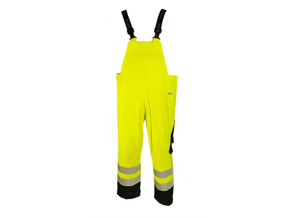 Bulldog regnbukse PU, gul/svart,