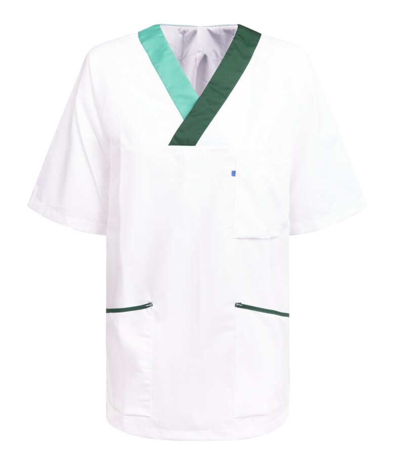 Legevakt Kittel Unisex NS-3361 m/grønn besetning